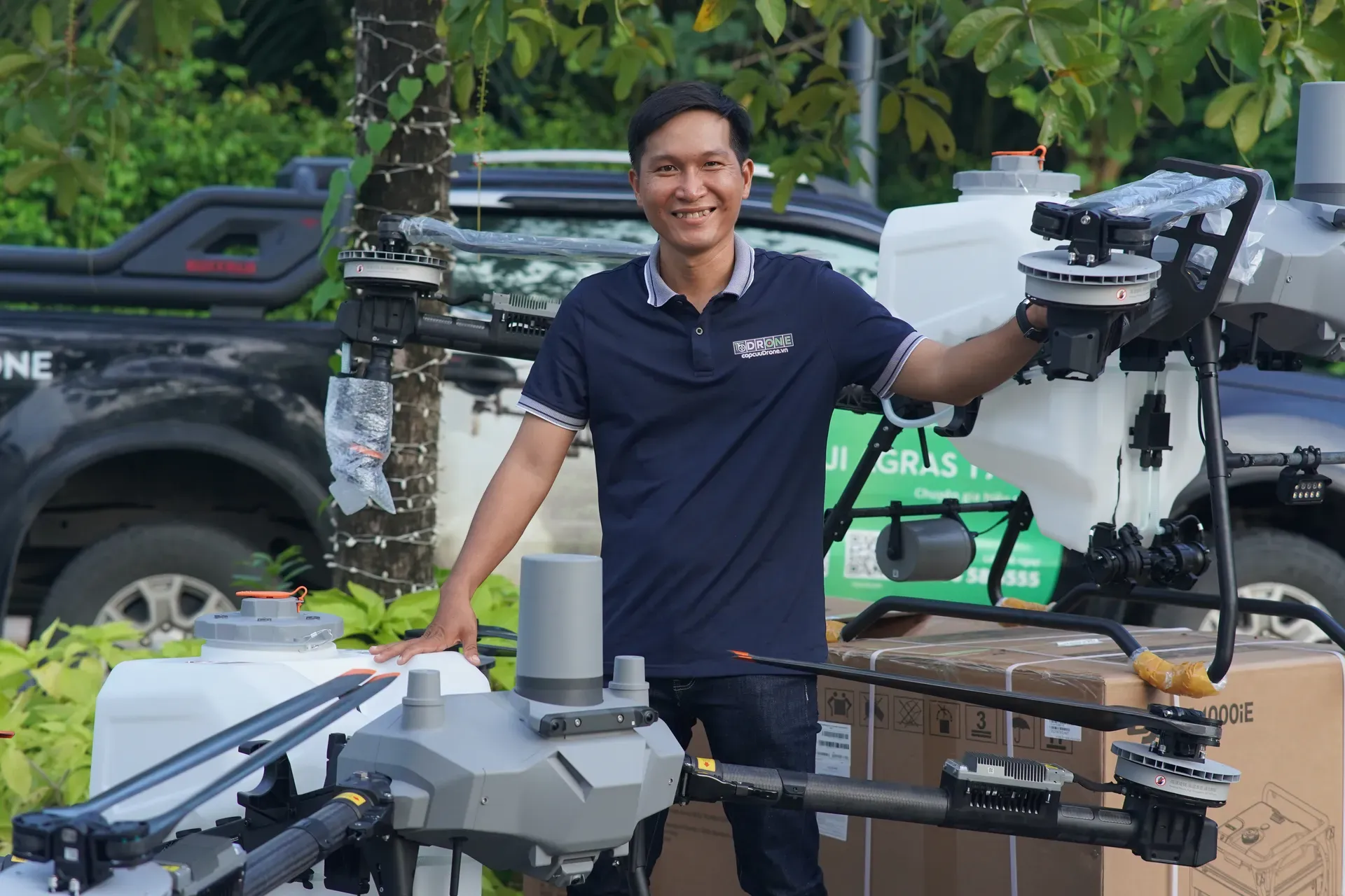Hướng dẫn thiết bị DJI Agras tại hiện trường